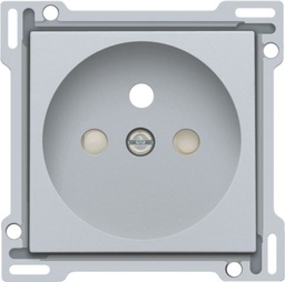 [12166601] NIKO Plaatje Stopcontact inbouwdiepte 28,5mm sterling 121-66601