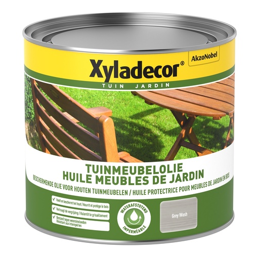 [XY5485982] Xyladecor Tuinmeubelolie Grey Wash 500ML