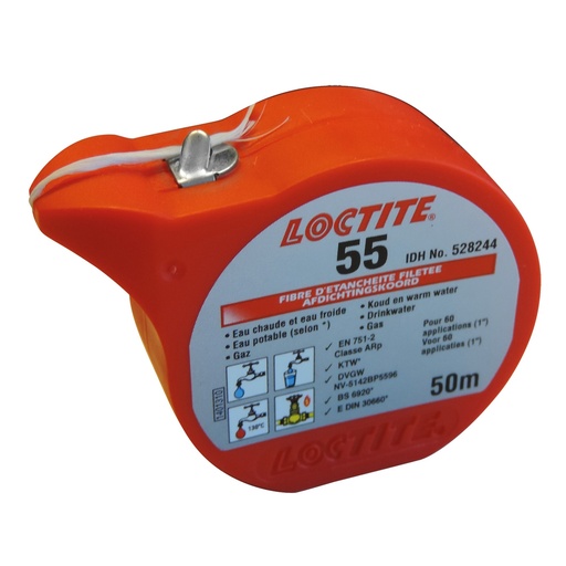 [385408] AFDICHTINGSKOORD GAS EN WATER - LOCTITE 55