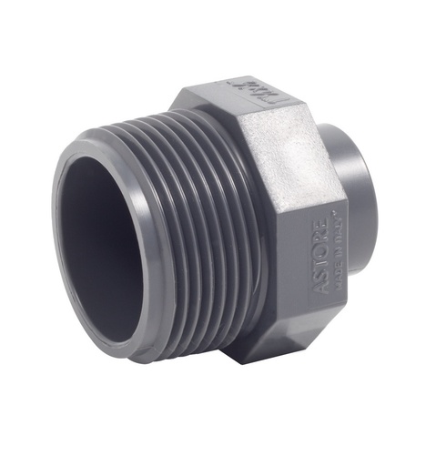 [1R.RI2.40D] PVC ASTORE VERLOOP RING 5/4"M X 4/4"F