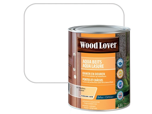 [T552] WOODLOVER AQUA BEITS 001 KLEURLOOS 2,5L