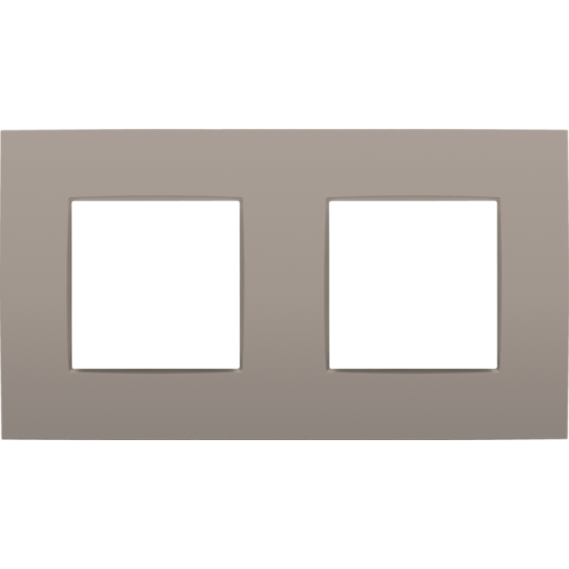 [NI12376800] NIKO Tweevoudige afdekplaat met 71 mm centerafstand Intense bronze 123-76800