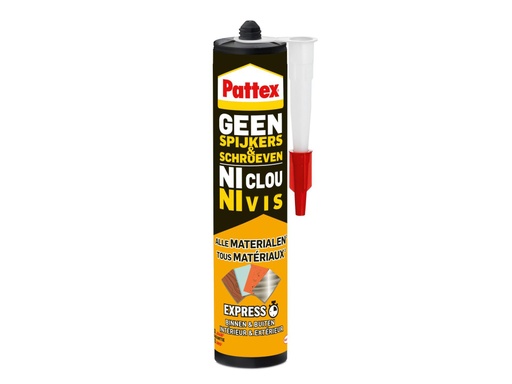 [2606164] PATTEX GEEN SPIJKERS&SCHROEVEN ALL MATERIALS EXPRESS MONTAGELIJM 390g