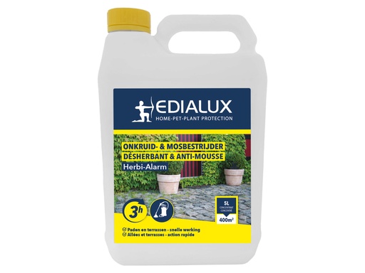 [HERA5] Edialux Herbi-Alarm Paden & Terrassen 5l