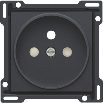 [NI12266101] NIKO Plaatje Stopcontact inbouwdiepte 21mm anthracite 122-66101