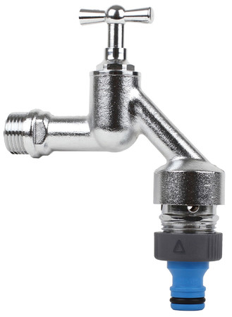 [190074] Dubbele Dienstkraan Chromat 1/2" met Terugslagklep