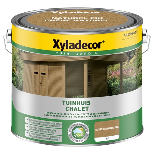 [XY585387] Xyladecor Tuinhuis WB Naturel Eik 2.5L