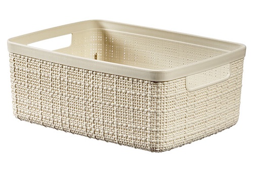 [1904885] CURVER JUTE OPBERGBOX WIT SMALL 5L 26,5X20XH10,5CM