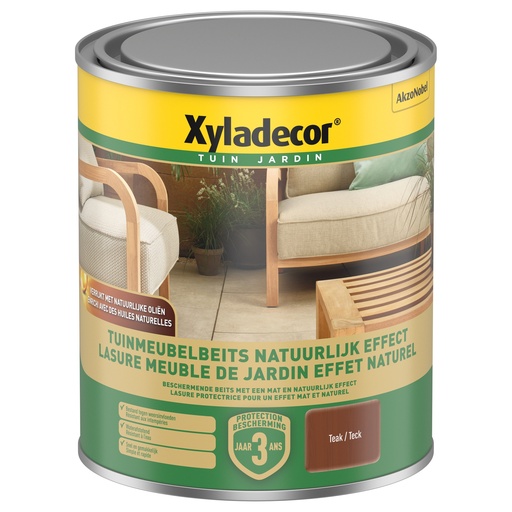 [5510965] Xyladecor Tuinmeubelbeits Natuurlijk Effect Teak 750ML