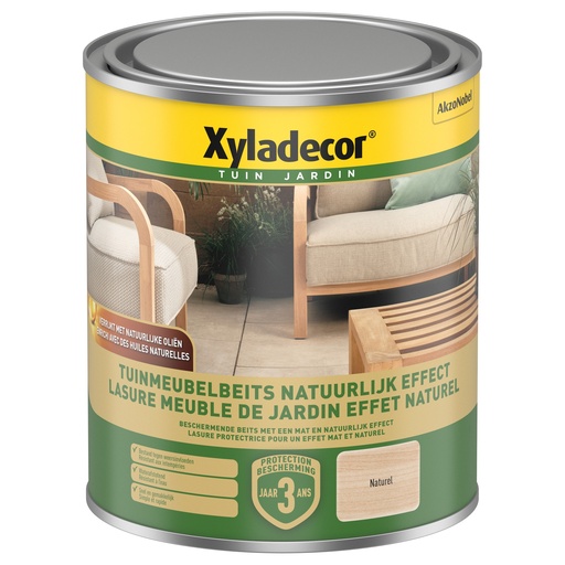 [5510964] Xyladecor Tuinmeubelbeits Natuurlijk Effect Naturel 750ML