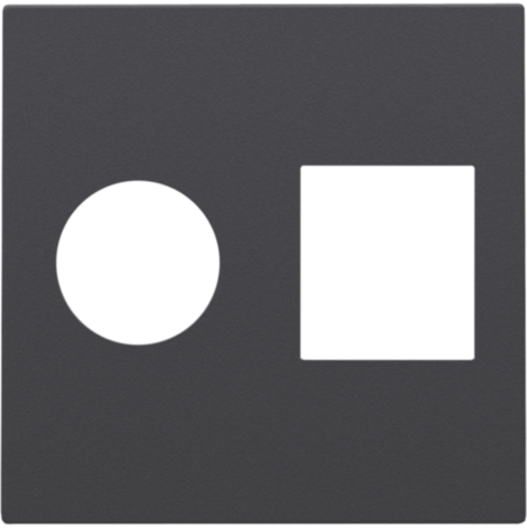 [NI12265702] NIKO Afwerkingsset voor coax- en netwerkaansluiting RJ45, anthracite 122-65702