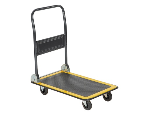 [TP217] PLATEAUWAGEN IN STAAL DONKERGRIJS 150KG