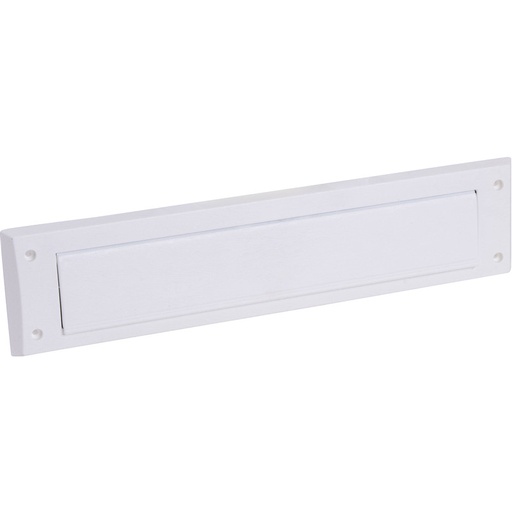[1-4751-1] ELLEN Brievenbus Tochtwering met Klep Wit 82x340 mm