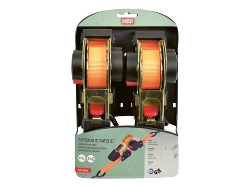 [00923259] Carpoint Spanband Automatisch 3mtr 2 Stuks
