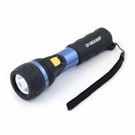 [IP05] VelampZAKLAMP LED RUBBER ALUMINIUM 2 X AA 1W