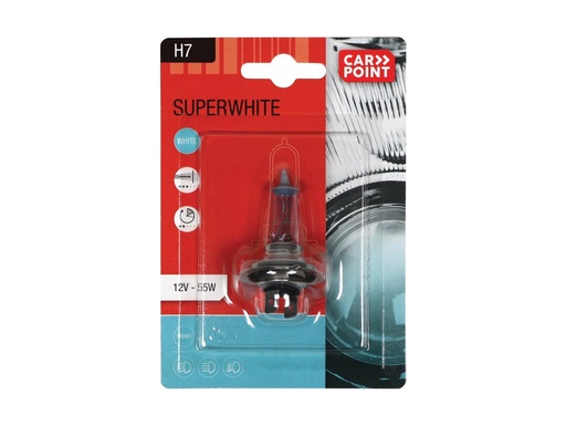 [0760073] Carpoint Superwhite Autolamp H7 12V 55W