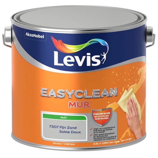[5575960] LEVIS EASYCLEAN MUR MAT fijn zand 2,5L