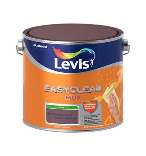 [5575966] LEVIS EASYCLEAN MUR MAT schemer rood 2,5L