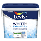 [LV5295287] LEVIS WHITE+ Extra White muurverf mat 5l