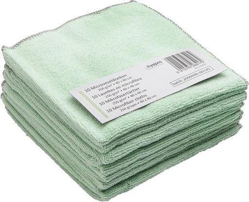[1000007] HY@PRO MICROVEZEL WARP DOEK 10ST 40X40CM 250G/M² GROEN