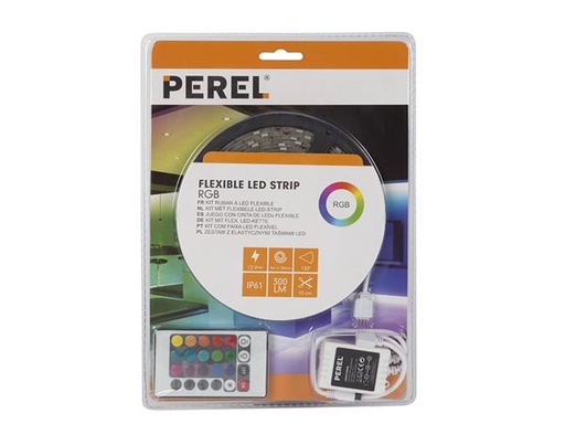 [LEDS19RGB] LED-STRIP 150 LEDS 5M RGB + VOEDING EN CONTROLLER