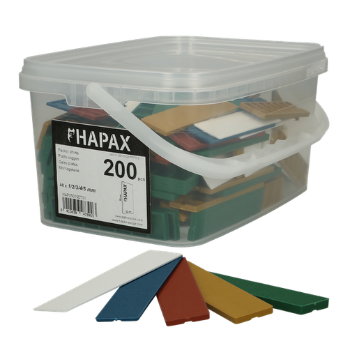 [HAP051N00SET01M] HAPAX assort. platte wiggen 22x95/200s