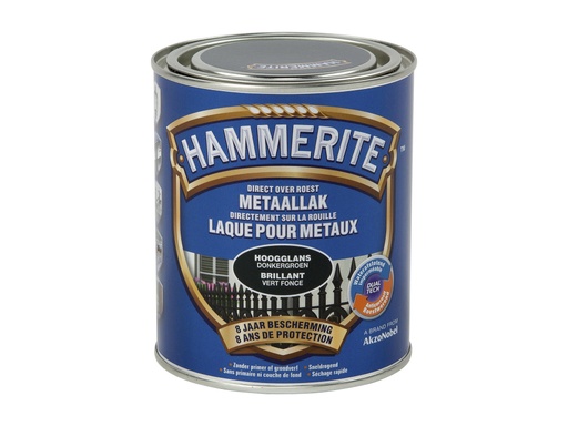 HAMMERITE METAALVERF HOOGGLANS DONKERGROEN 750ml