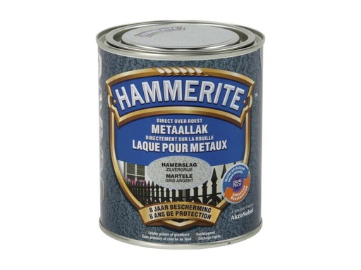 HAMMERITE METAALVERF HAMERSLAG ZILVERGRIJS 750ml