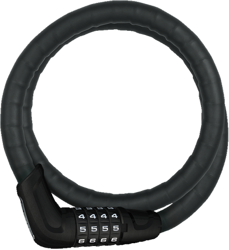 [045407857] ABUS CIJFERSLOT FIETS 6615C/85/15 BLACK SCMU