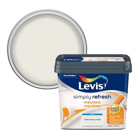 Levis Simply Refresh lak meubels zijdeglans 0,75l simply vanilla
