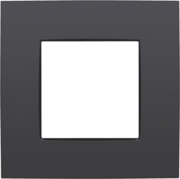[130-76100] NIKO Enkelvoudige afdekplaat Intense matt black 130-76100