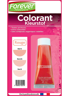 [113299170] UNIVERSEEL KLEURSTOF ROOD 25ML