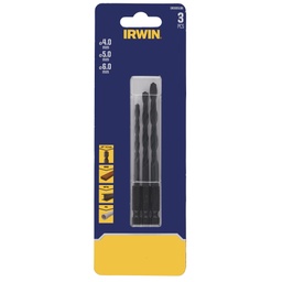 [IW3035108] IRWIN HSS metaalboren set 3stuks HEX Ø4/5/6,0mm