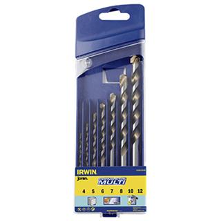 [10501940] IRWIN Multimateriaalboren Set 5PCS Ø 4/5/6/7/8/10mm