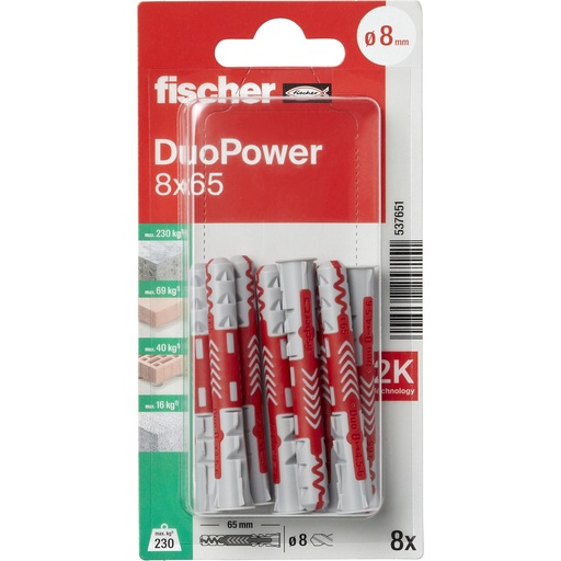 [537651] Fischer DuoPower 8x65 8st