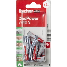 [534998] Fischer DuoPower 8x40 met schroef 8st