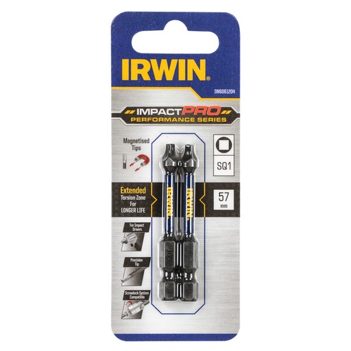[IW6061204] IRWIN Bits Impact Pro 57mm SQ1 2PCS