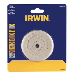 [IW8086204] IRWIN Polijstschijf Katoen Voor Boormachine Ø75 mm