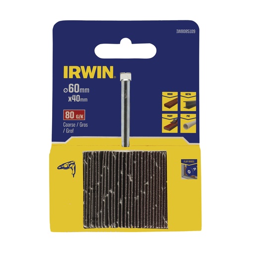 [IW8085109] IRWIN Lamellenschuurwiel Ø60mm Korrel 80