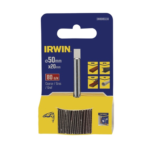 [IW8085110] IRWIN Lamellenschuurwiel Ø50mm Korrel 80