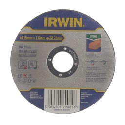 [IW8082139] IRWIN Pro Performance Doorslijpschijf Steen Ø115mm x 1,6mm