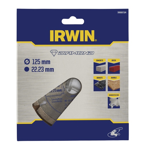 [IW8087104] IRWIN Pro Performance Diamantzaagblad Voor Steen Ø125mm