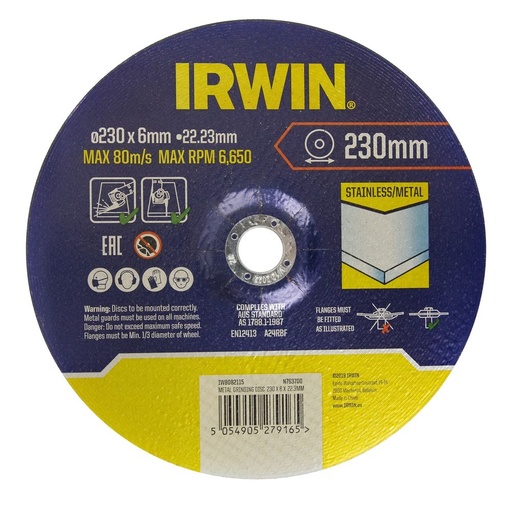 [IW8082115] IRWIN Afbraamschijf metaal Ø230mm