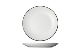 [3050200] Speckle White Dessertbord Ø19,5cm X H 2,5cm