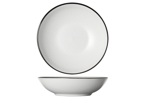 [3050500] Speckle White Diep Bord Ø20cm X H 5,3cm