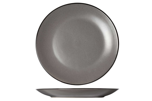 [3049100] Speckle Grey Plat Bord Ø27cm
