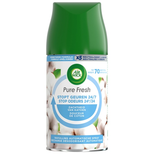 [A14143] Airwick Freshmatic Vulling Zachtheid van Katoen 250ml