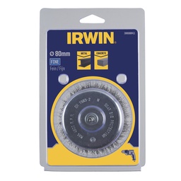 [IW8088411] IRWIN Komstaaldraadborstel Fijn Ø80 mm Voor Boormachine