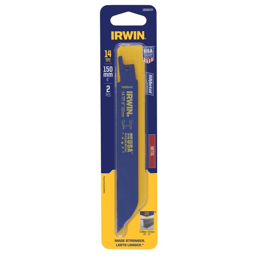 [10506424] IRWIN Reciprozaagblad 150 mm voor metaal, 14TPI 2St