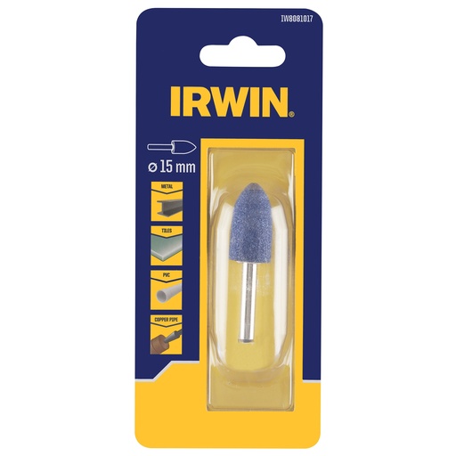 [IW8081017] IRWIN Slijpsteen Ø15mm Kegel